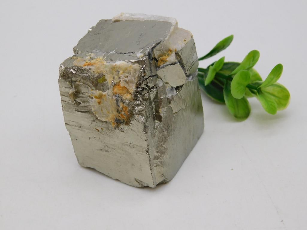ILLUSTRIOUS SPANISH PYRITE CUBE ROCK STONE LAPIDARY SPECIMEN (1 of 2)