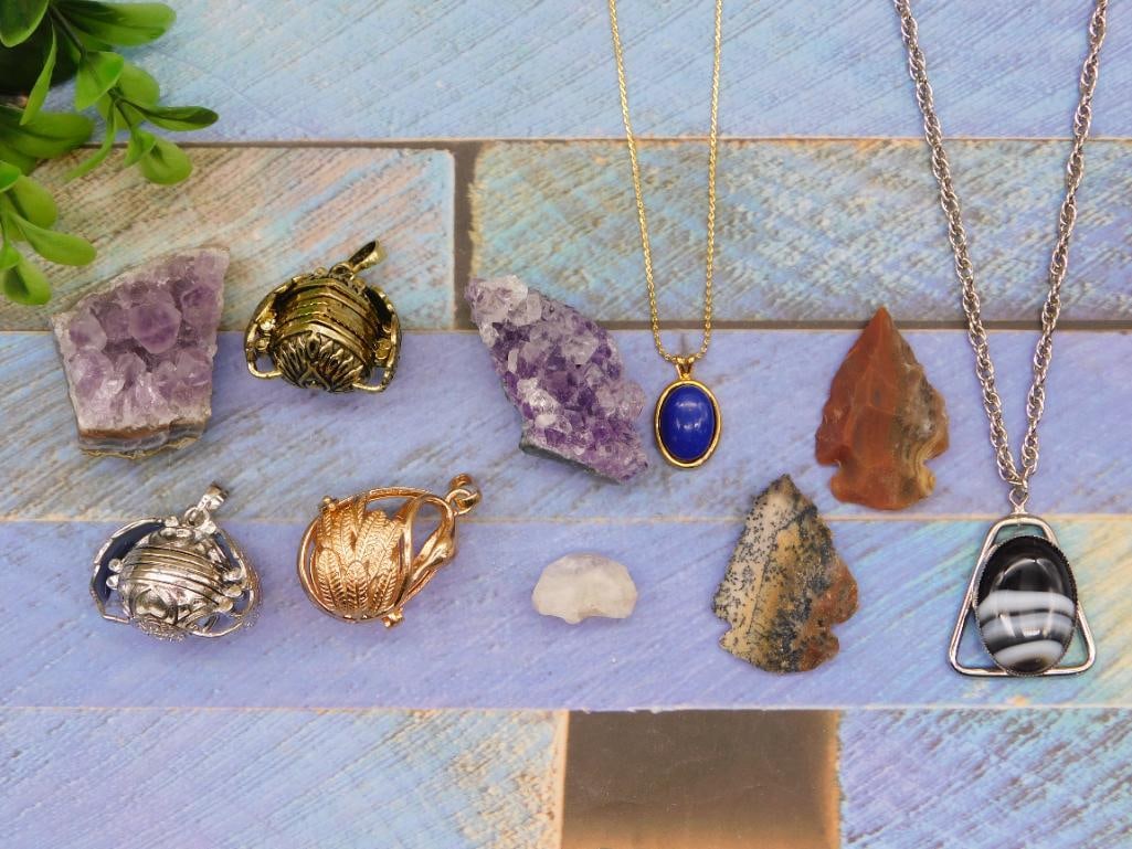 MIXED LOT ROCK STONE LAPIDARY SPECIMEN: MIXED LOT ROCK STONE LAPIDARY SPECIMEN