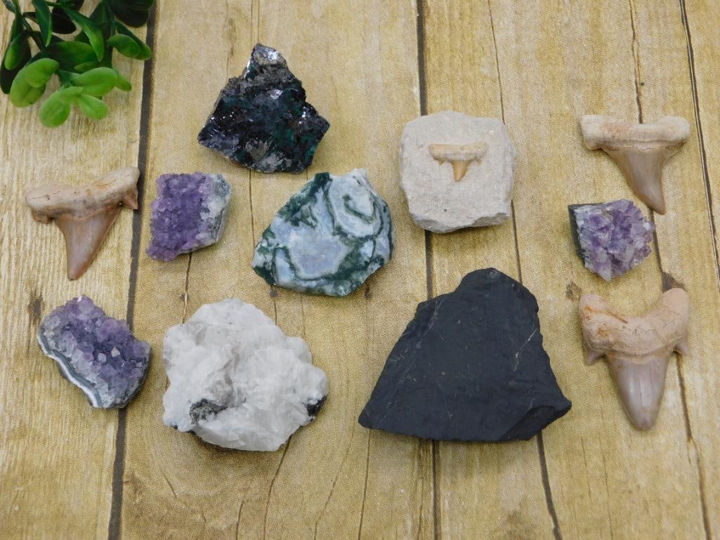 MIXED LOT ROCK STONE LAPIDARY SPECIMEN: MIXED LOT ROCK STONE LAPIDARY SPECIMEN