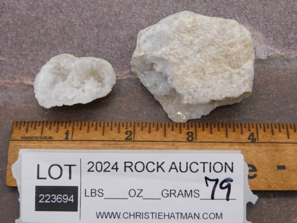 GEODE ROCK STONE LAPIDARY SPECIMEN - 2