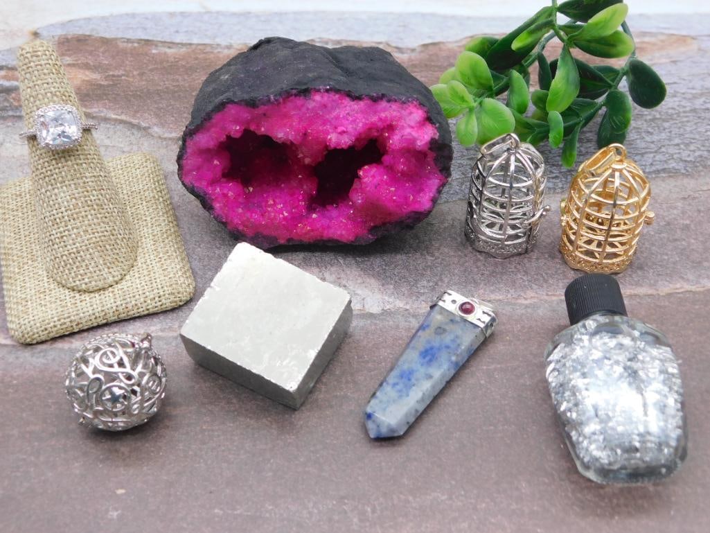 MIXED LOT ROCK STONE LAPIDARY SPECIMEN: MIXED LOT ROCK STONE LAPIDARY SPECIMEN