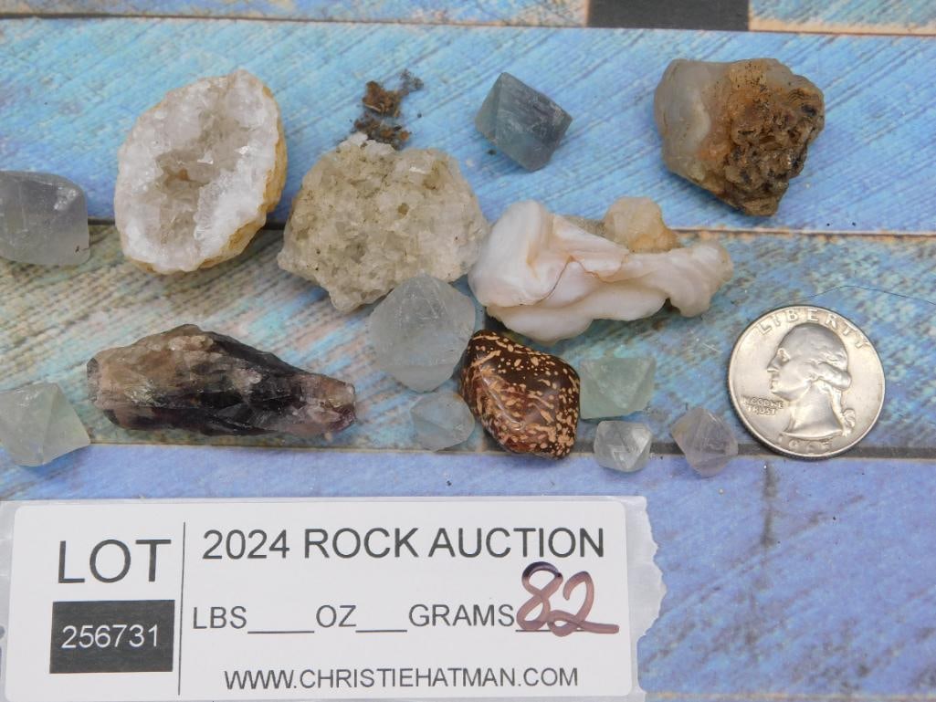 MIXED LOT ROCK STONE LAPIDARY SPECIMEN: MIXED LOT ROCK STONE LAPIDARY SPECIMEN