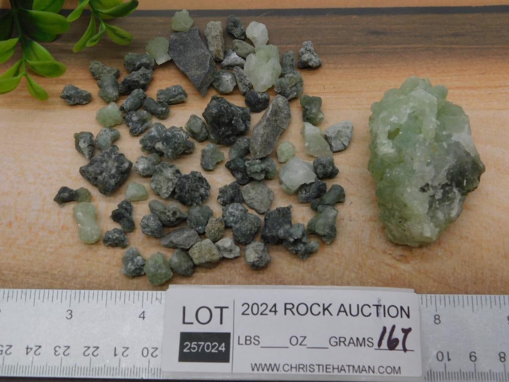 PHRENITE ROCK STONE LAPIDARY SPECIMEN - 3