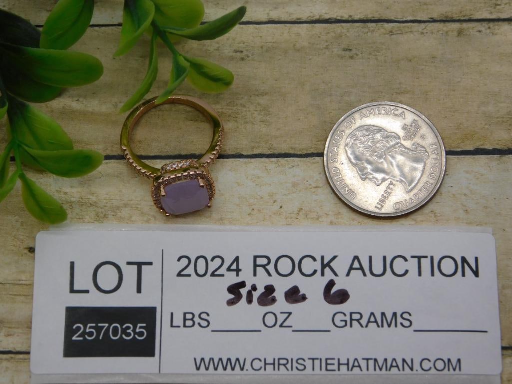 STONE RING ROCK STONE LAPIDARY SPECIMEN - 2