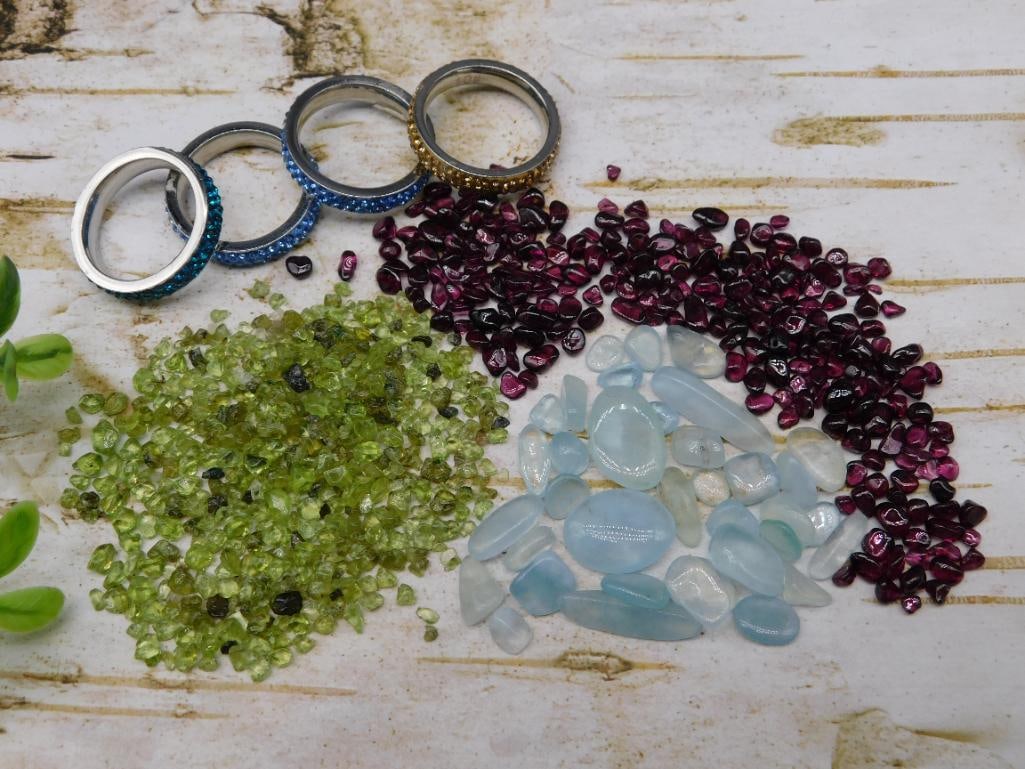 MIXED LOT ROCK STONE LAPIDARY SPECIMEN: MIXED LOT ROCK STONE LAPIDARY SPECIMEN