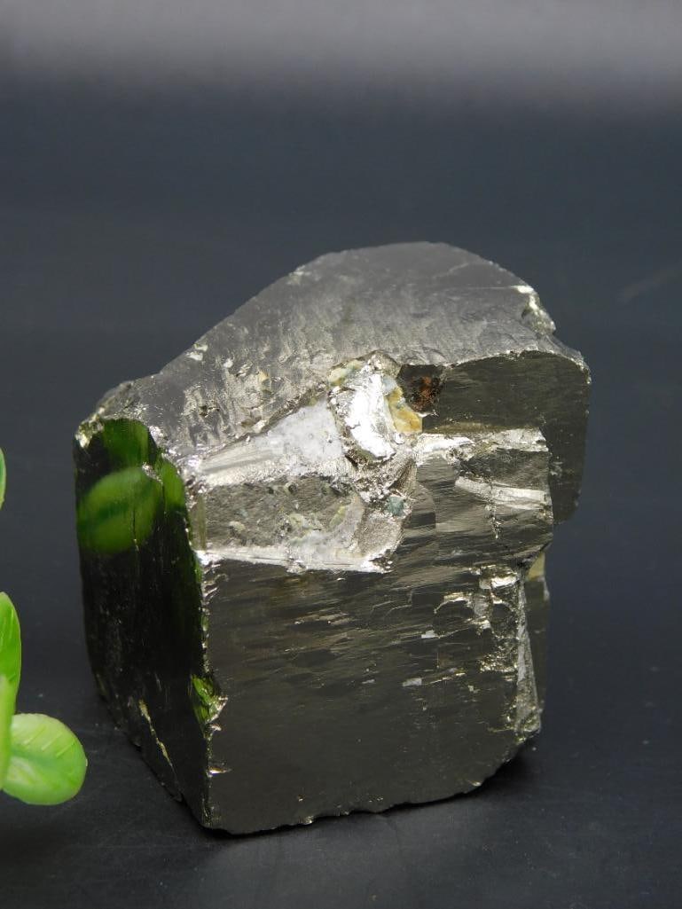 NATURAL FORMATION SPANISH PYRITE CUBE ROCK STONE LAPIDARY SPECIMEN (1 of 2)