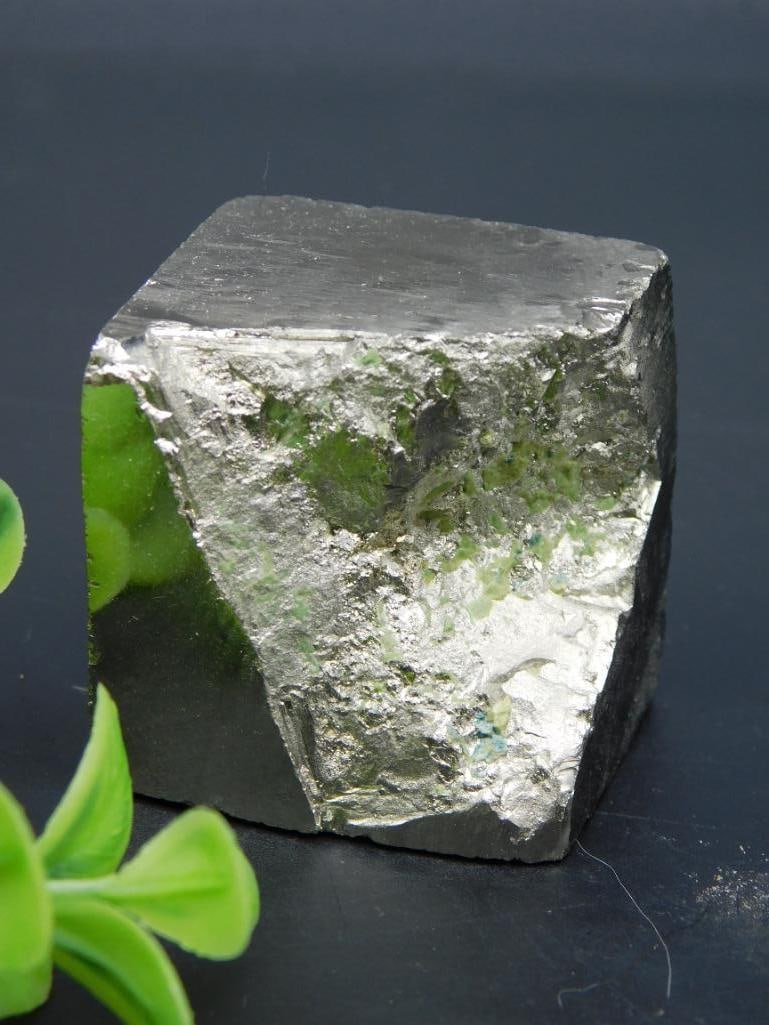 NATURAL FORMATION SPANISH PYRITE CUBE ROCK STONE LAPIDARY SPECIMEN (1 of 2)