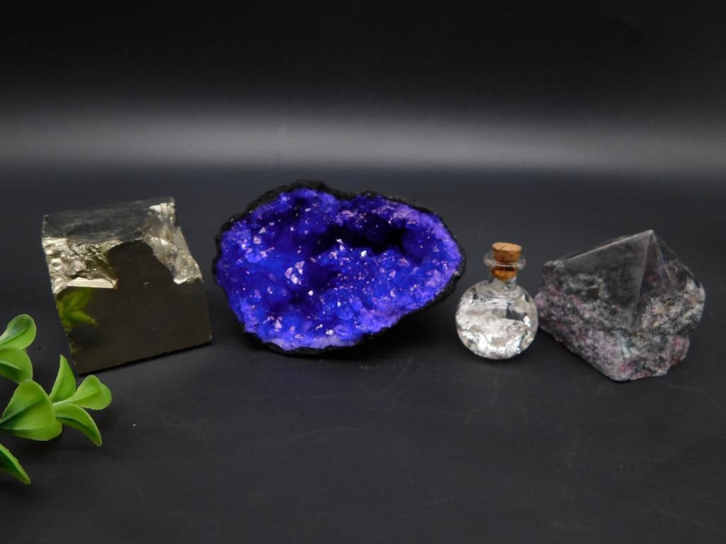 MIXED LOT ROCK STONE LAPIDARY SPECIMEN: MIXED LOT ROCK STONE LAPIDARY SPECIMEN