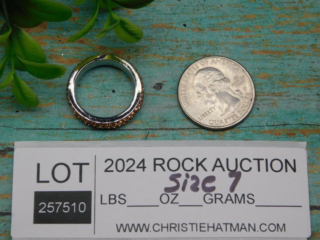 STONE RING ROCK STONE LAPIDARY SPECIMEN - 2