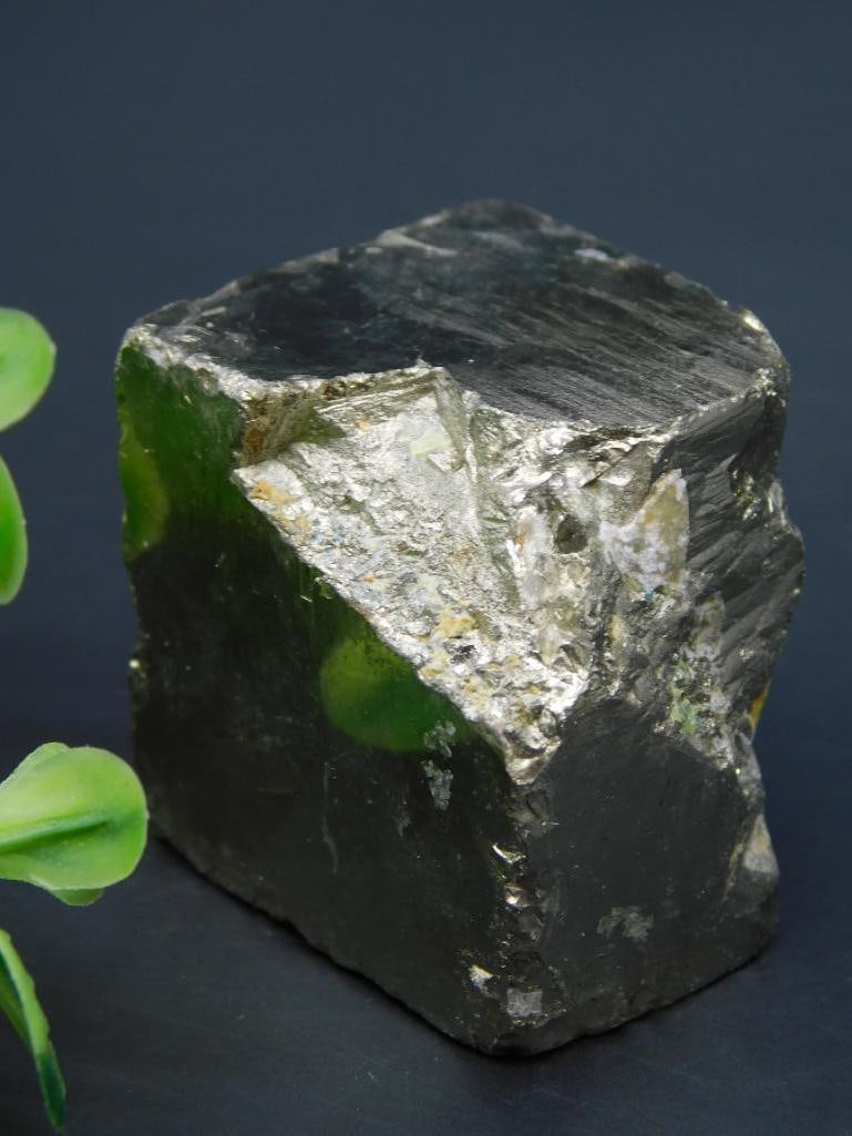 NATURAL FORMATION SPANISH PYRITE CUBE ROCK STONE LAPIDARY SPECIMEN (1 of 2)