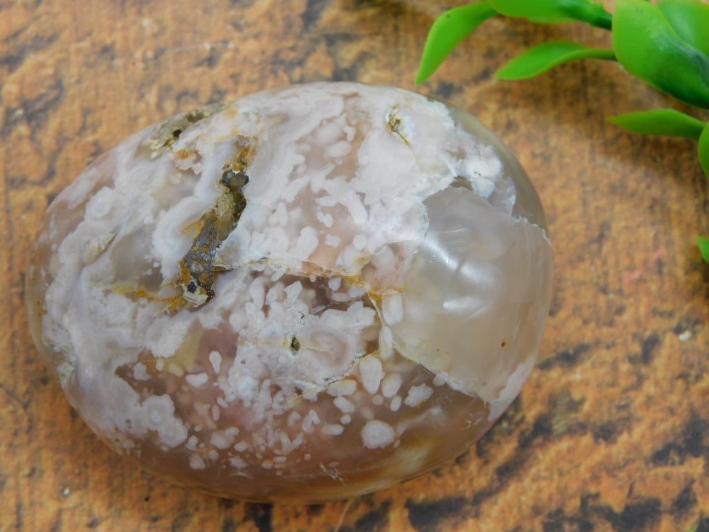 HATMANS FLOWER PETAL AGATE ROCK STONE LAPIDARY SPECIMEN (1 of 2)