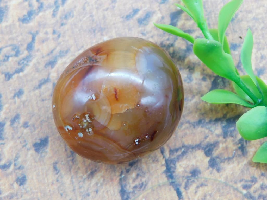 CARNELIAN ROCK STONE LAPIDARY SPECIMEN (1 of 2)
