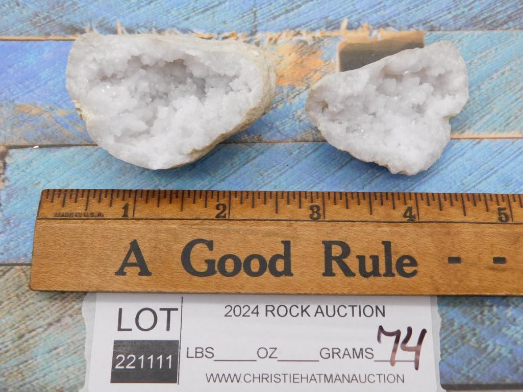 GEODE ROCK STONE LAPIDARY SPECIMEN - 2