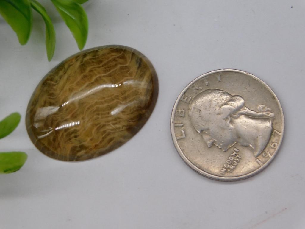 STONE CABOCHON ROCK STONE LAPIDARY SPECIMEN - 2