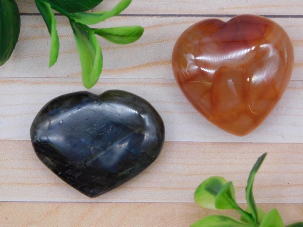 STONE HEARTS ROCK STONE LAPIDARY SPECIMEN: STONE HEARTS ROCK STONE LAPIDARY SPECIMEN