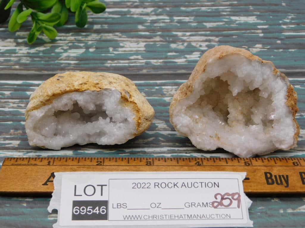 GEODE ROCK STONE LAPIDARY SPECIMEN - 2
