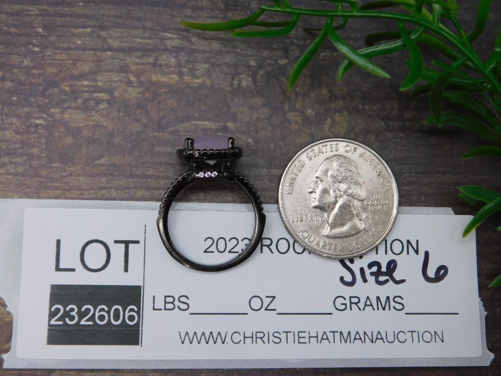 GENUINE STONE RING SIZE 6 - 4