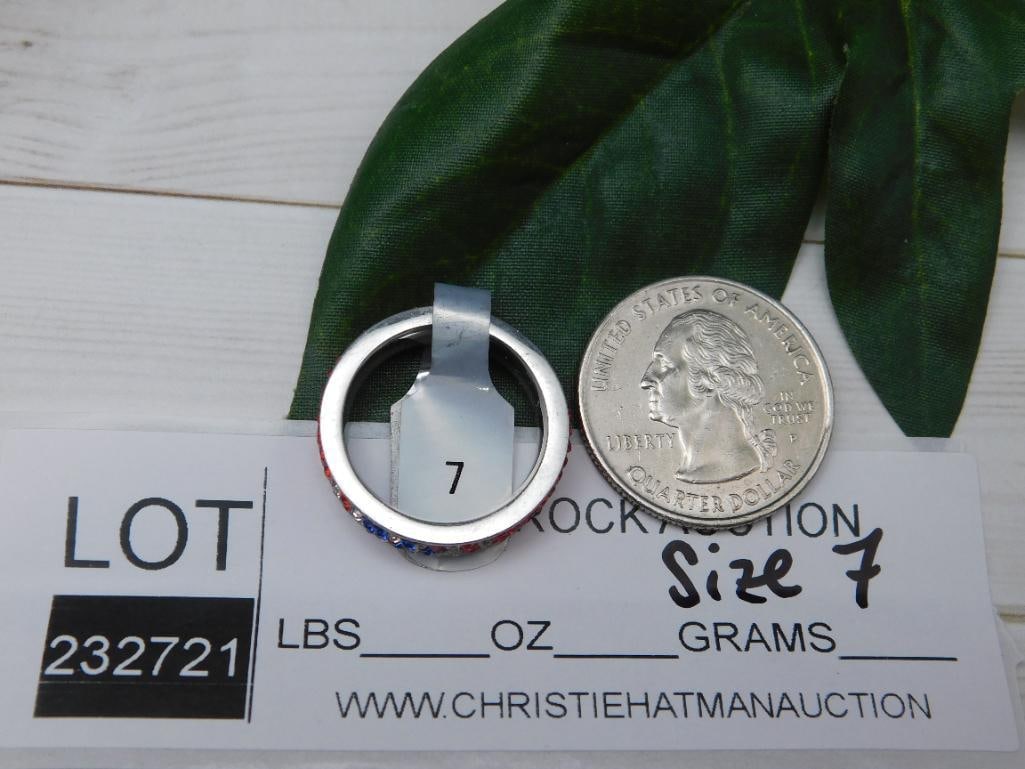 GENUINE STONE RING SIZE 7 - 2