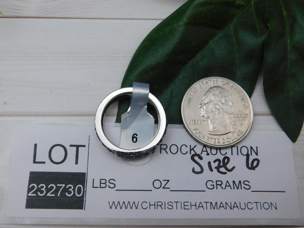 GENUINE STONE RING SIZE 6 - 2