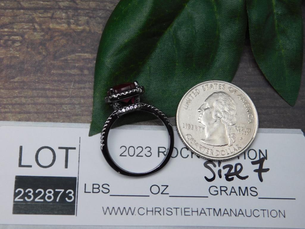 GENUINE STONE RING SIZE 7 - 2