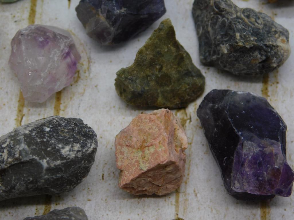 MIXED ROUGH ROCK STONE LAPIDARY SPECIMEN - 2