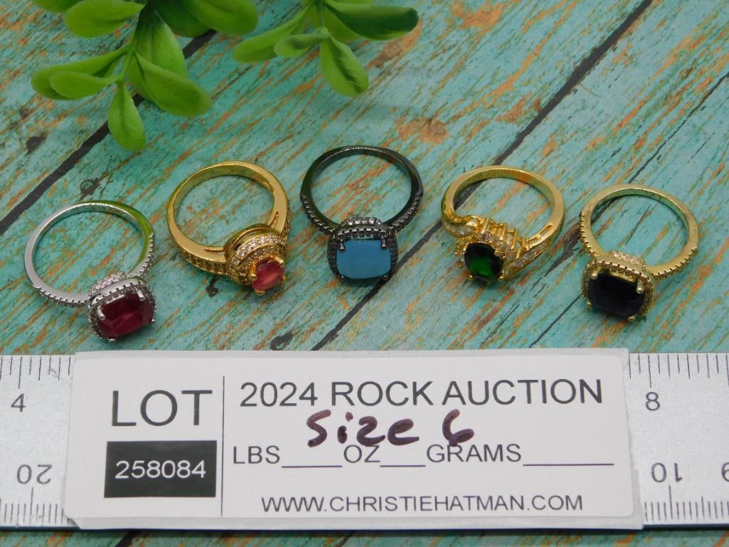 STONE RING ROCK STONE LAPIDARY SPECIMEN - 4