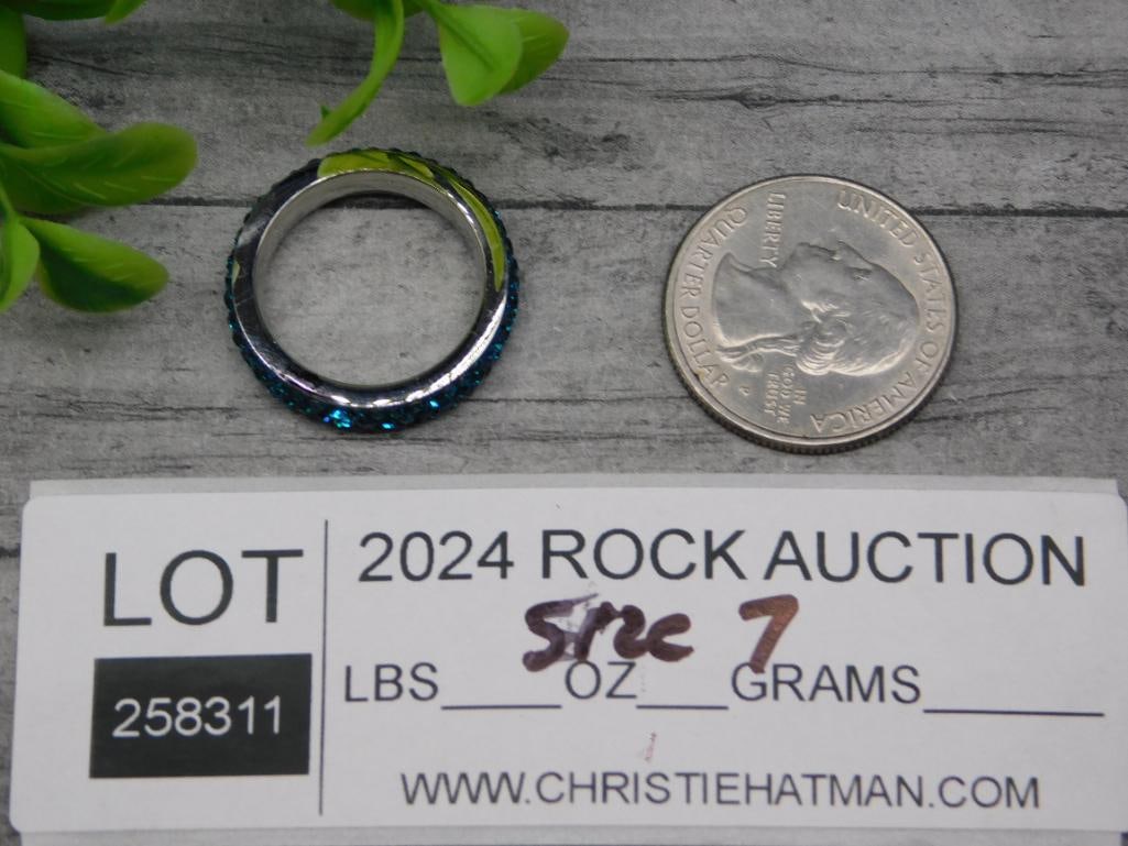 STONE RING ROCK STONE LAPIDARY SPECIMEN - 2