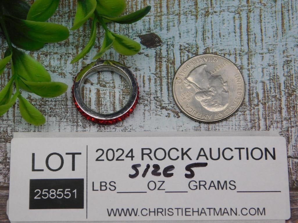 STONE RING ROCK STONE LAPIDARY SPECIMEN - 2