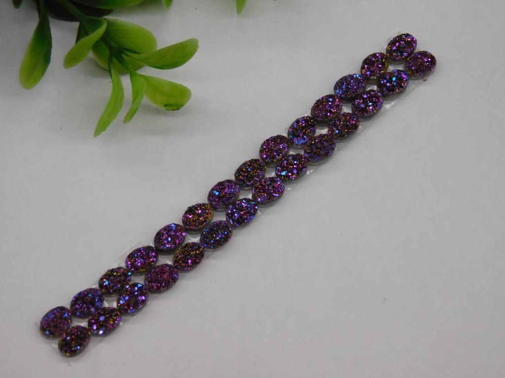 SMALL DRUZY CABOCHONS ON TAPE ROCK STONE LAPIDARY SPECIMEN: SMALL DRUZY CABOCHONS ON TAPE ROCK STONE LAPIDARY SPECIMEN