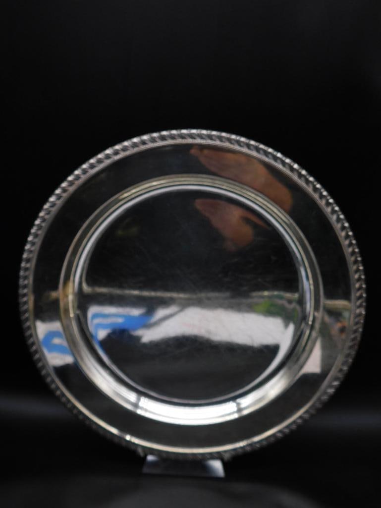 REED & BARTON 7025 OLD LONDON 2.5 POUND SILVER PLATE VINTAGE ANTIQUE (1 of 4)