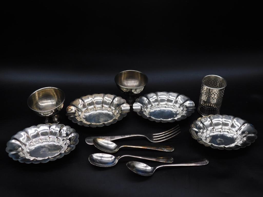 SILVER BULK LOT VINTAGE ANTIQUE (1 of 5)