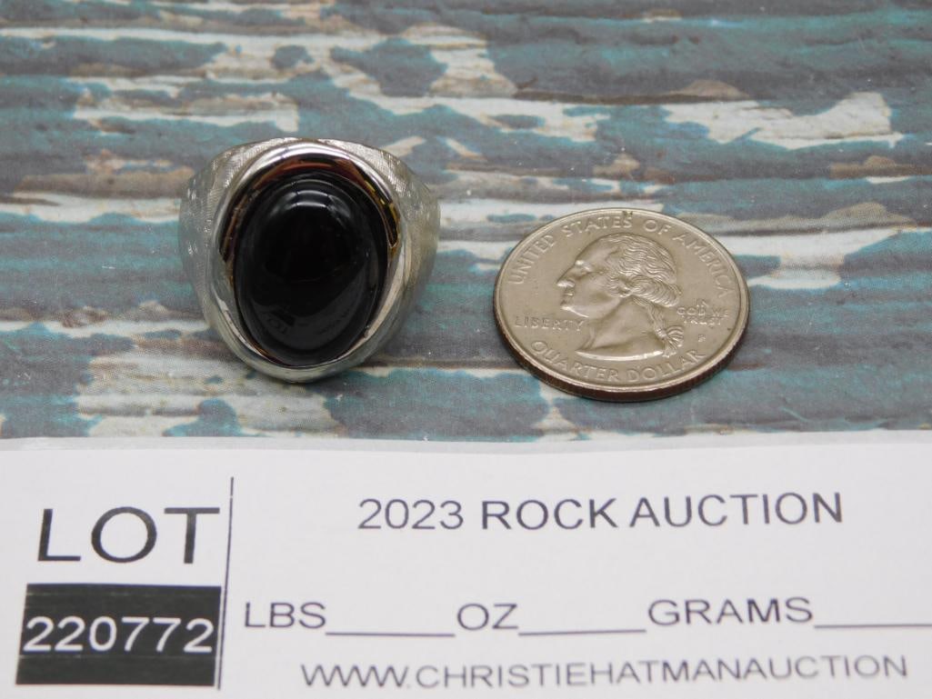 STONE RING ROCK STONE LAPIDARY SPECIMEN - 2