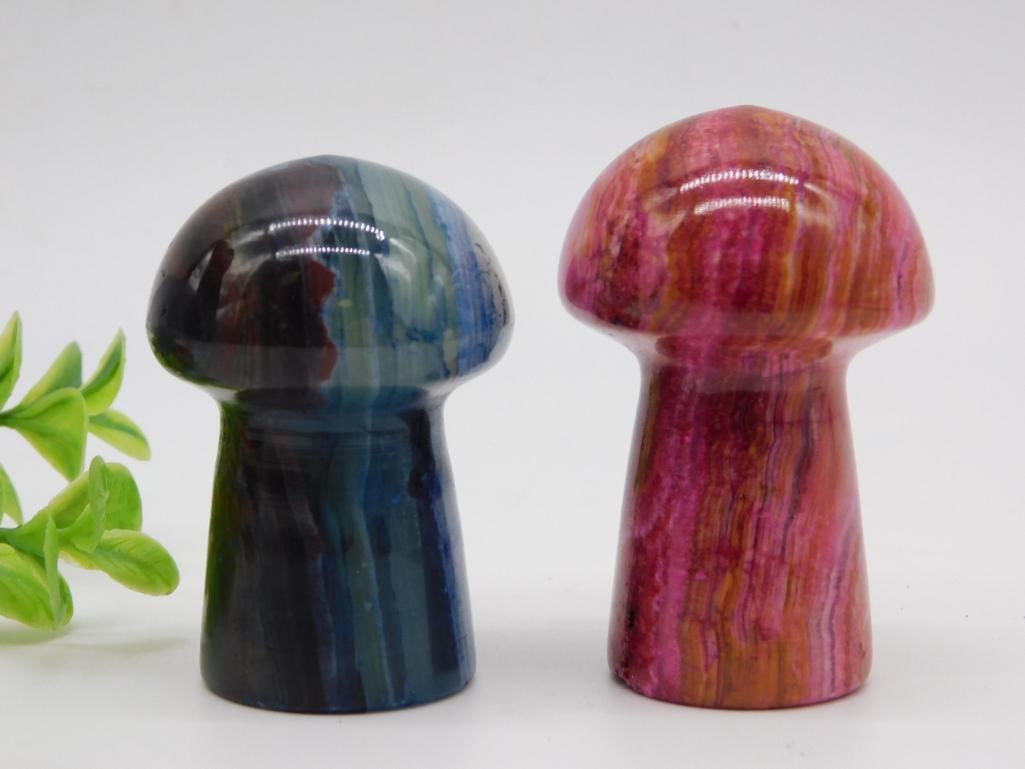 STONE MUSHROOMS ROCK STONE LAPIDARY SPECIMEN: STONE MUSHROOMS ROCK STONE LAPIDARY SPECIMEN