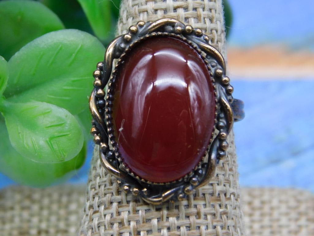 STONE RING ROCK STONE LAPIDARY SPECIMEN - 3