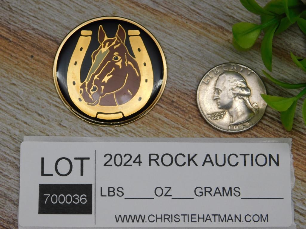 HORSE CABOCHON MEDALLION - 2