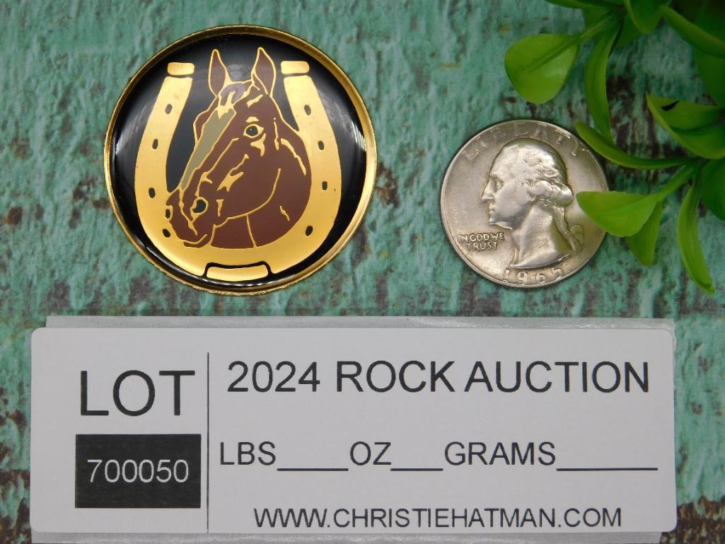 HORSE CABOCHON MEDALLION - 2