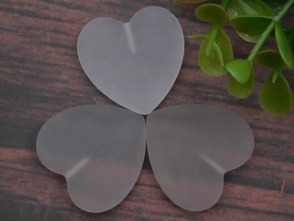 Frosted Hearts Rock Stone Lapidary Specimen: Frosted Hearts Rock Stone Lapidary Specimen