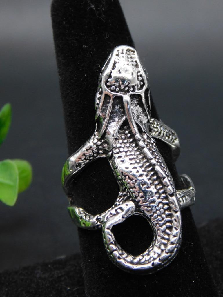INTRICATE SIZE 9 LIZARD RING (1 of 2)