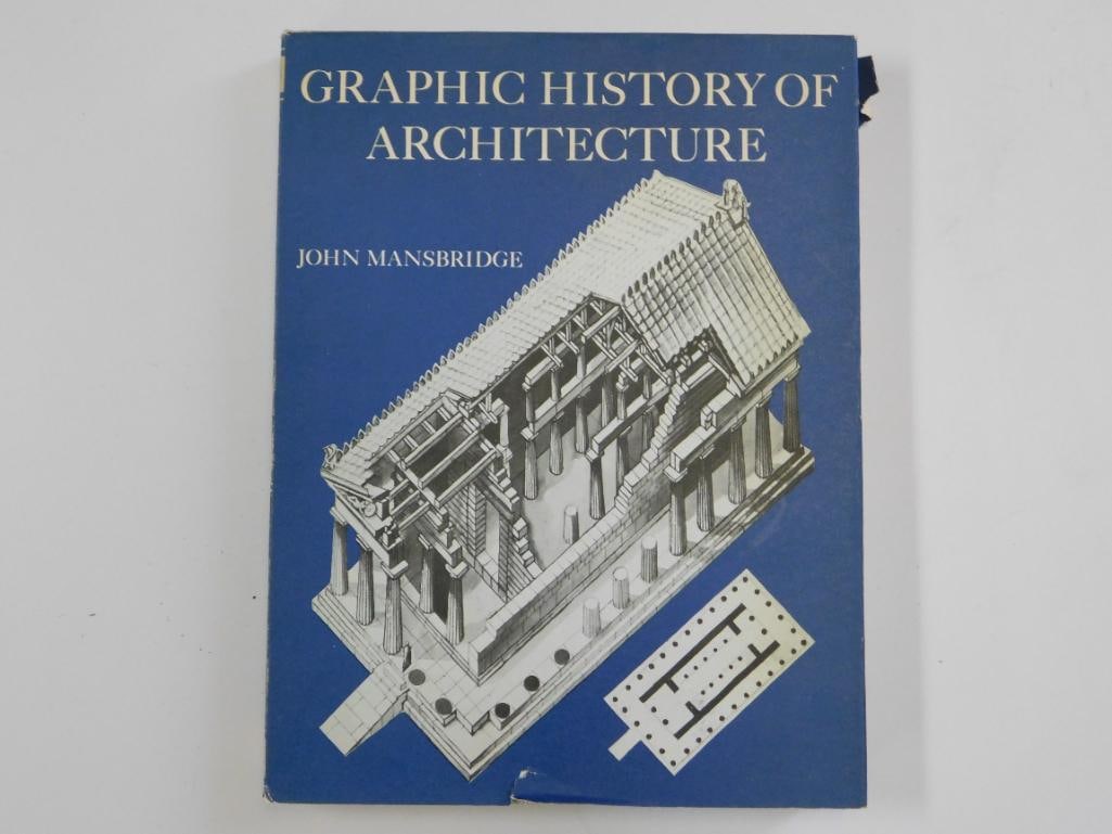 1967 GRAPHIC HISTORY OF ARCHITECTURE BOOK BY JOHN MANSBRIDGE VINTAGE ANTIQUE (1 of 6)
