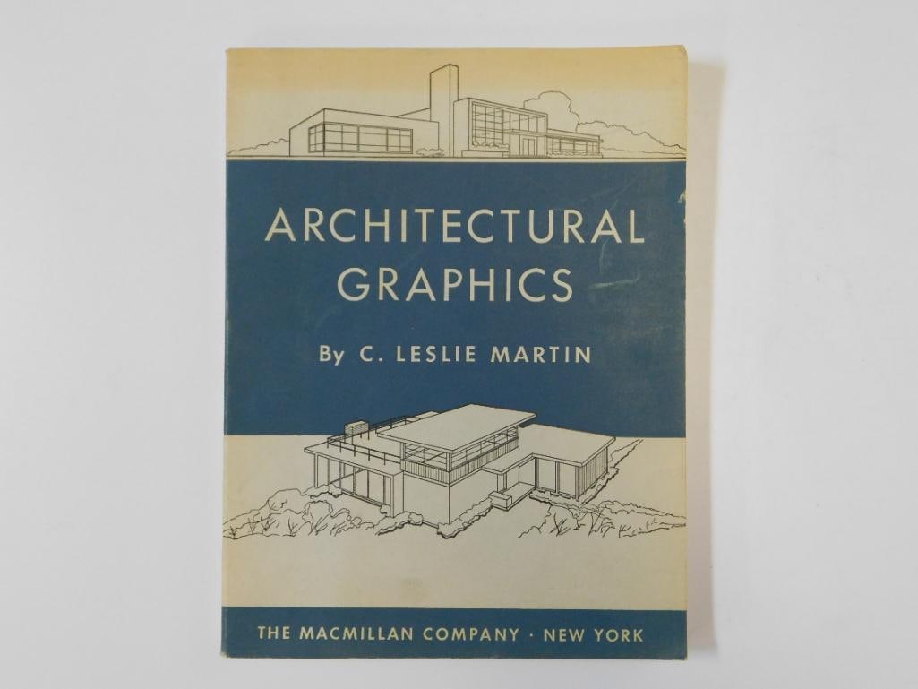 1952 ARCHITECTURAL GRAPHICS BOOK BY C LESLIE MARTIN VINTAGE ANTIQUE: 1952 ARCHITECTURAL GRAPHICS BOOK BY C LESLIE MARTIN VINTAGE ANTIQUE