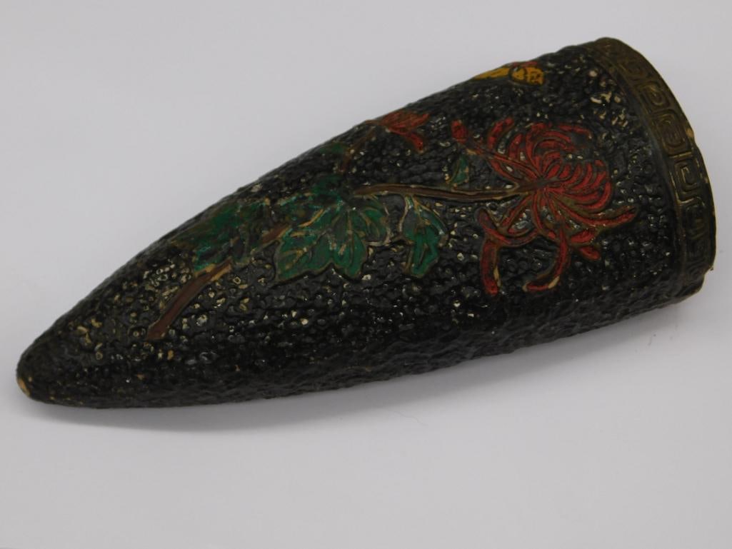 VINTAGE JAPANESE TOKANABE WARE WALL POCKET VASE VINTAGE ANTIQUE: VINTAGE JAPANESE TOKANABE WARE WALL POCKET VASE VINTAGE ANTIQUE