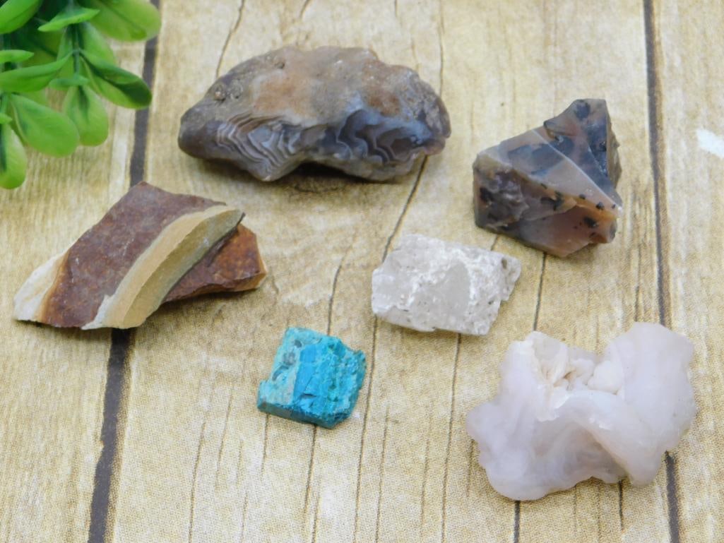 MIXED LOT ROCK STONE LAPIDARY SPECIMEN: MIXED LOT ROCK STONE LAPIDARY SPECIMEN