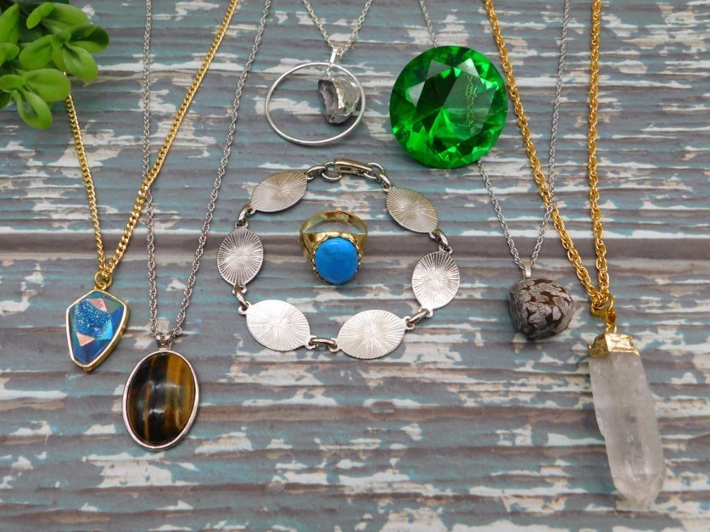 MIXED LOT ROCK STONE LAPIDARY SPECIMEN: MIXED LOT ROCK STONE LAPIDARY SPECIMEN