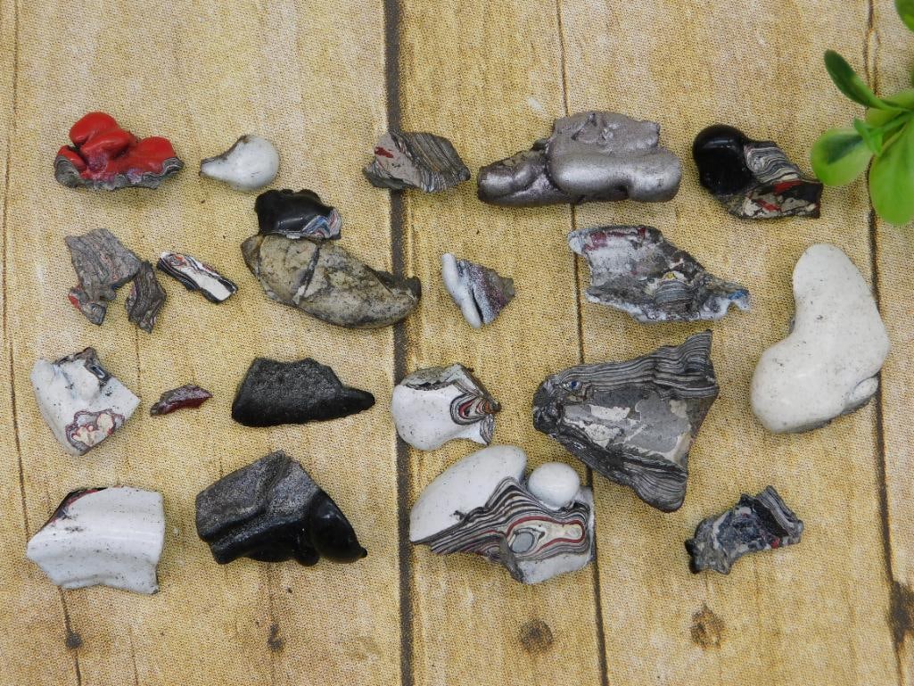 FORDITE MOTOR CITY AGATE ROCK STONE LAPIDARY SPECIMEN: FORDITE MOTOR CITY AGATE ROCK STONE LAPIDARY SPECIMEN