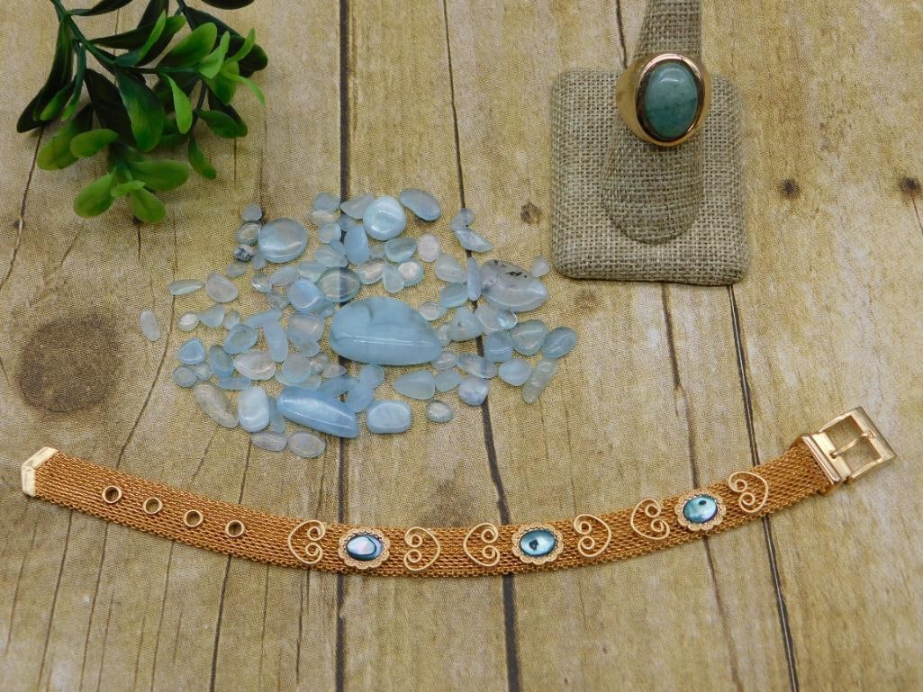 MIXED LOT ROCK STONE LAPIDARY SPECIMEN: MIXED LOT ROCK STONE LAPIDARY SPECIMEN