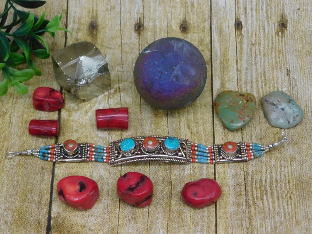 MIXED LOT ROCK STONE LAPIDARY SPECIMEN: MIXED LOT ROCK STONE LAPIDARY SPECIMEN