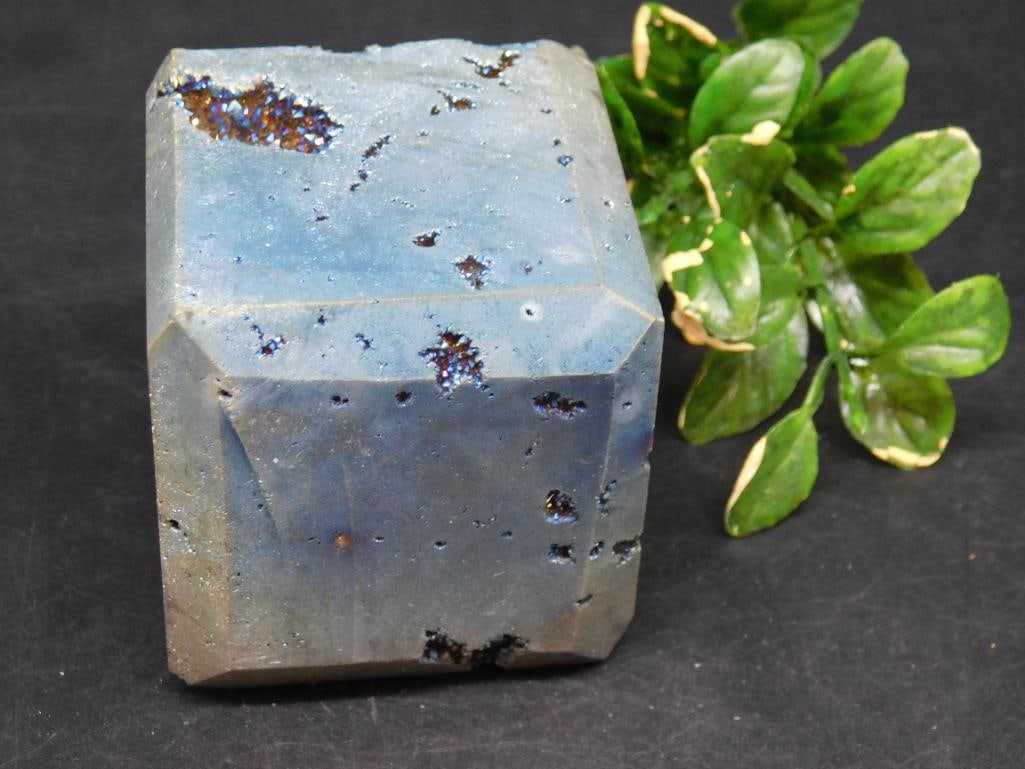 DRUZY TITANIUM CUBE ROCK STONE LAPIDARY SPECIMEN: DRUZY TITANIUM CUBE ROCK STONE LAPIDARY SPECIMEN