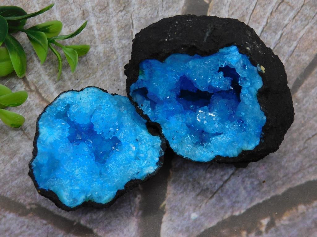 BLUE GEODE ROCK STONE LAPIDARY SPECIMEN (1 of 3)