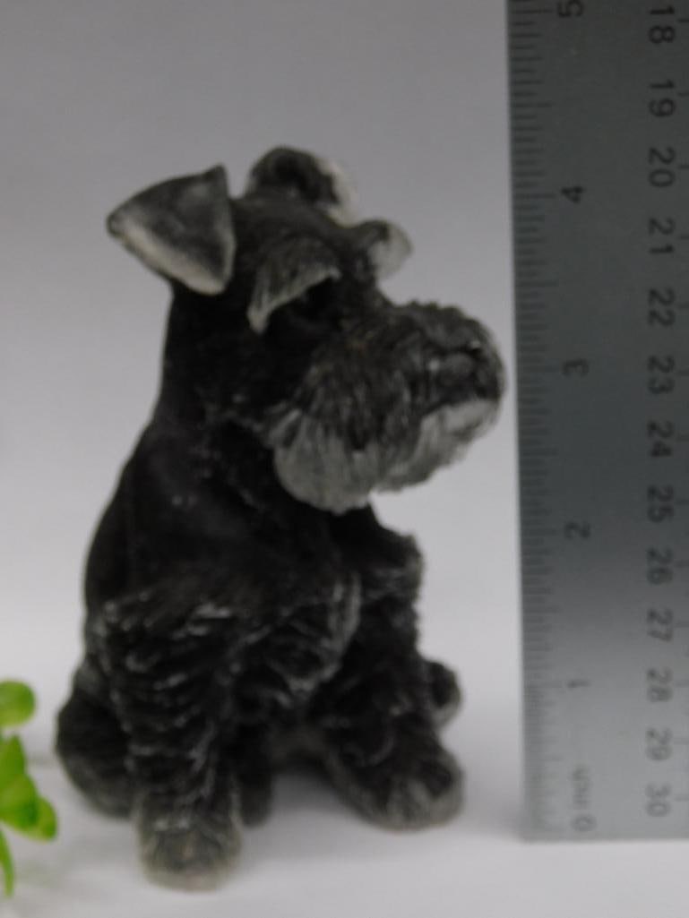 SCHNAUZER STONE FIGURINE - 2