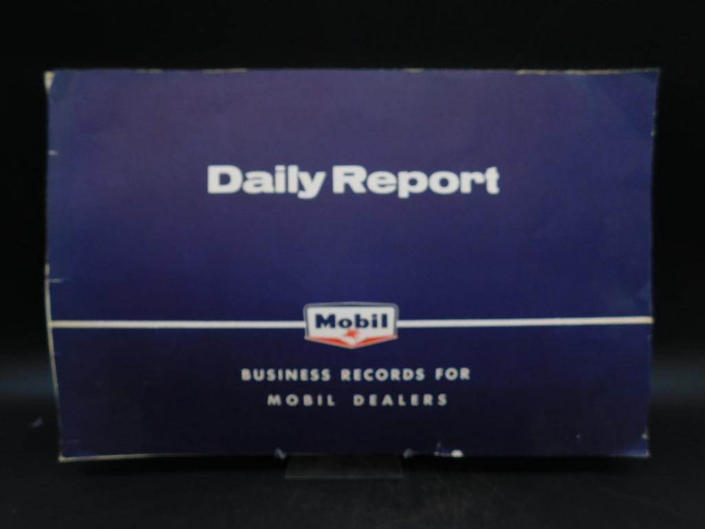 AUTOMOBILIA VINTAGE ADVERTISING MOBIL DAILY REPORT BUSINESS RECORDS FOR MOBIL DEALERS VINTAGE: AUTOMOBILIA VINTAGE ADVERTISING MOBIL DAILY REPORT BUSINESS RECORDS FOR MOBIL DEALERS VINTAGE ANTIQUE